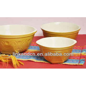 Tazón de fuente de esmalte / tazón de porcelana / tazón de cerámica